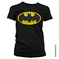 Batman t-shirt, Distressed Logo Girly, ladies
