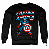 Captain America mikina, Sweatshirt Black, men´s
