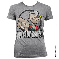 Pepek námořník t-shirt, Man Up Girly, ladies
