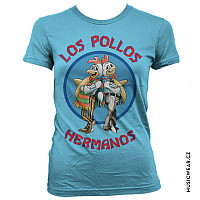 Breaking Bad t-shirt, Los Pollos Hermanos Skyblue Girly, ladies