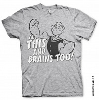 Pepek námořník t-shirt, All This And Brains Too, men´s