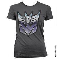 Transformers t-shirt, Distressed Decepticon Shield Girly, ladies