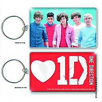 One Direction keychain, Band Shot & Logo, ladies