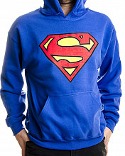 Superman mikina, Shield Hoodie Blue, men´s