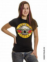 Guns N Roses t-shirt, Classic Bullet Logo Skinny, ladies