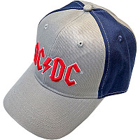 AC/DC snapback, Red Logo 2 tone Grey & Navy