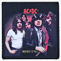 AC/DC tkaná patch/nažehlovačka PES 86 x 86 mm, Highway to Hell