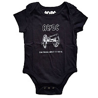 AC/DC baby body t-shirt, About To Rock Black, kids