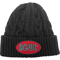 AC/DC winter pletený beanie cap, Oval Logo