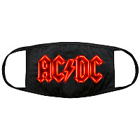 AC/DC bavlněná face mask na ústa, Neon Logo