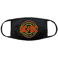 AC/DC bavlněná face mask na ústa, Est. 1973