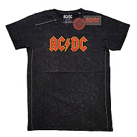 AC/DC t-shirt, Logo Snow Washed Black, men´s