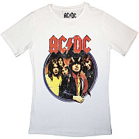AC/DC t-shirt, Highway To Hell Circle White, ladies
