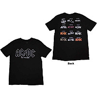 AC/DC t-shirt, Logo History BP Black, men´s