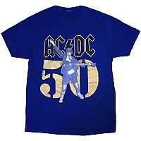 AC/DC t-shirt, Gold Fifty Blue, men´s