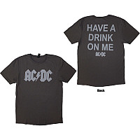 AC/DC t-shirt, Have A Drink On Me BP Grey, men´s