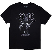 AC/DC t-shirt, PWRD-UP B&W Photo Black, men´s - velikost XL