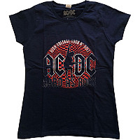 AC/DC t-shirt, Hard As Rock Girly Blue, ladies