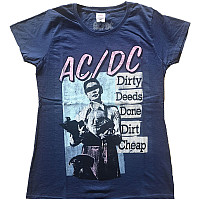 AC/DC t-shirt, Vintage DDDDC Navy, ladies