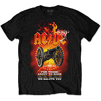AC/DC t-shirt, FTATR 40th Flaming BP Black, men´s