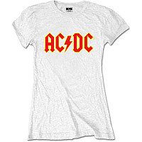 AC/DC t-shirt, Logo White Girly, ladies