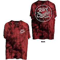 Alice in Chains t-shirt, Circle Emblem BP Dip Dye Red, men´s