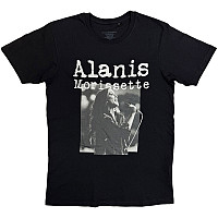 Alanis Morissette t-shirt, Singing Photo Black, men´s