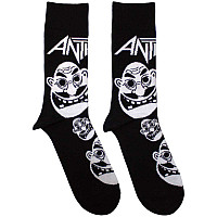 Anthrax ponožky, Faces Pattern B&W, unisex - velikost 7 až 11 (41 - 45 EU)