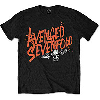 Avenged Sevenfold t-shirt, Orange Splatter Black, men´s