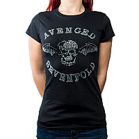 Avenged Sevenfold t-shirt, Deathbat Diamante, ladies