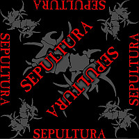 Sepultura bavlněný scarf 55 x 55cm, Logo Black