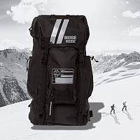 Rammstein 40 l rucksack 60cm x 30cm x 20cm, Flugrekorder Black, unisex