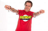 Big Bang Theory t-shirt, Bazinga Super Logo, men´s