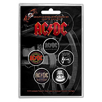 AC/DC button badges – 5 pieces průměr 25 mm, For Those About To Rock