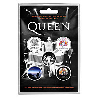Queen button badges – 5 pieces, Freddie