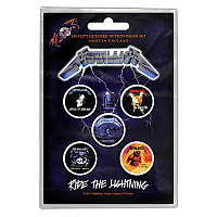 Metallica button badges – 5 pieces ⌀ 25 mm, Ride The Lightning