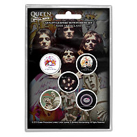 Queen button badges – 5 pieces, Early Albums
