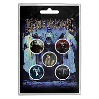 Cradle Of Filth button badges – 5 pieces průměr 25 mm, Cryptoriana