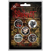 Slipknot button badges – 5 pieces, Albums, uni