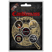 Candlemass button badges – 5 pieces, The Door to Doom