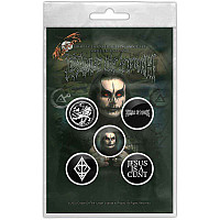 Cradle Of Filth button badges – 5 pieces průměr 25 mm, Hammer Of The Witches/Dani