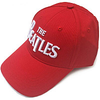The Beatles snapback, White Drop T Logo Red Baseball