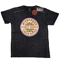The Beatles t-shirt, Sgt Pepper Drum Snow Washed Black, men´s