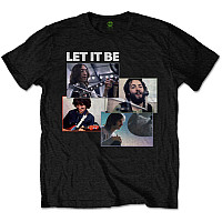 The Beatles t-shirt, Let It Be Recording Shots Black, men´s