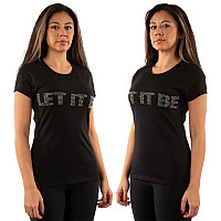 The Beatles t-shirt, Let It Be Diamante Black, ladies