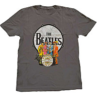 The Beatles t-shirt, Sgt Pepper & Drum Grey, men´s