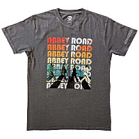 The Beatles t-shirt, Abbey Stacked Sleeve Print Charcoal Grey, men´s