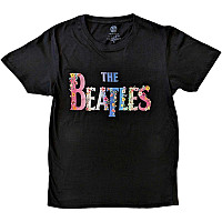 The Beatles t-shirt, Floral Logo Black, men´s