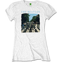 The Beatles t-shirt, Abbey Road & Logo Girly White, ladies