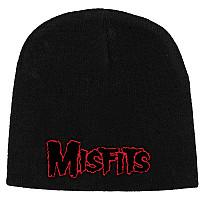 Misfits winter bavlněný beanie cap, Red Logo